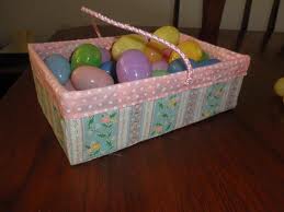 Easter Eggs in Reusable Basket